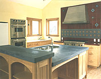 Arts and Crafts Kitchen Island