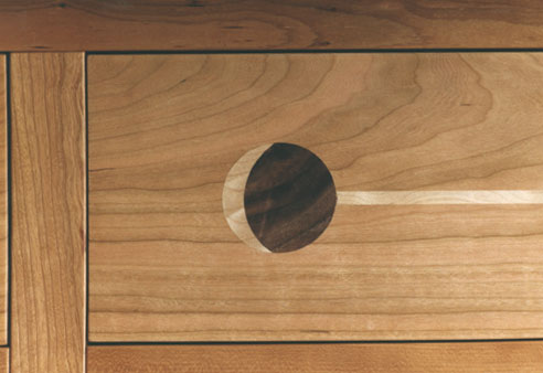 Greene and Greene crescent moon inlay detail