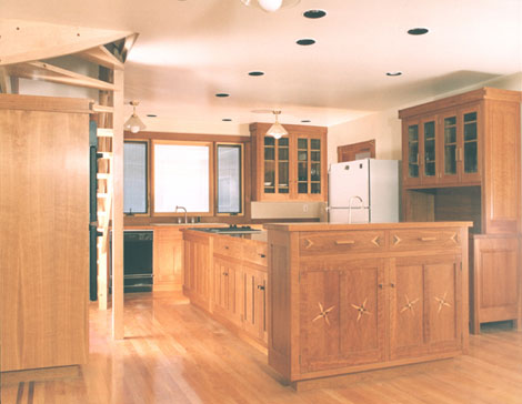 Cherry craftsman kitchen