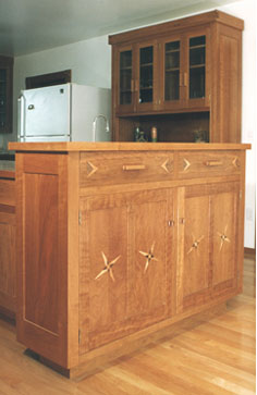 cabinet with inlays