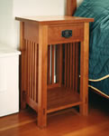 cherry craftsman nightstand