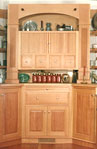 vertical grain fir hutch