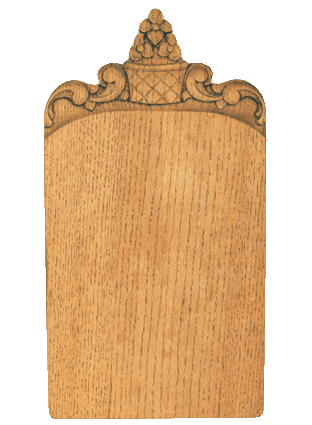 Norwegian style carved cutting board